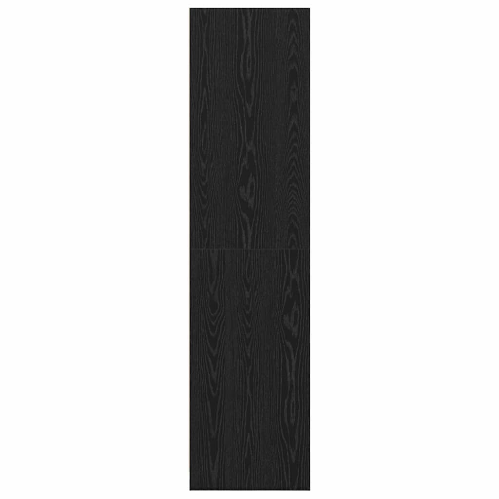 Kledingkast met plank Zwart Eiken 50 x 50 x 200 cm Bewerkt hout is nu te koop bij PeponiXL, paradijselijk wonen!