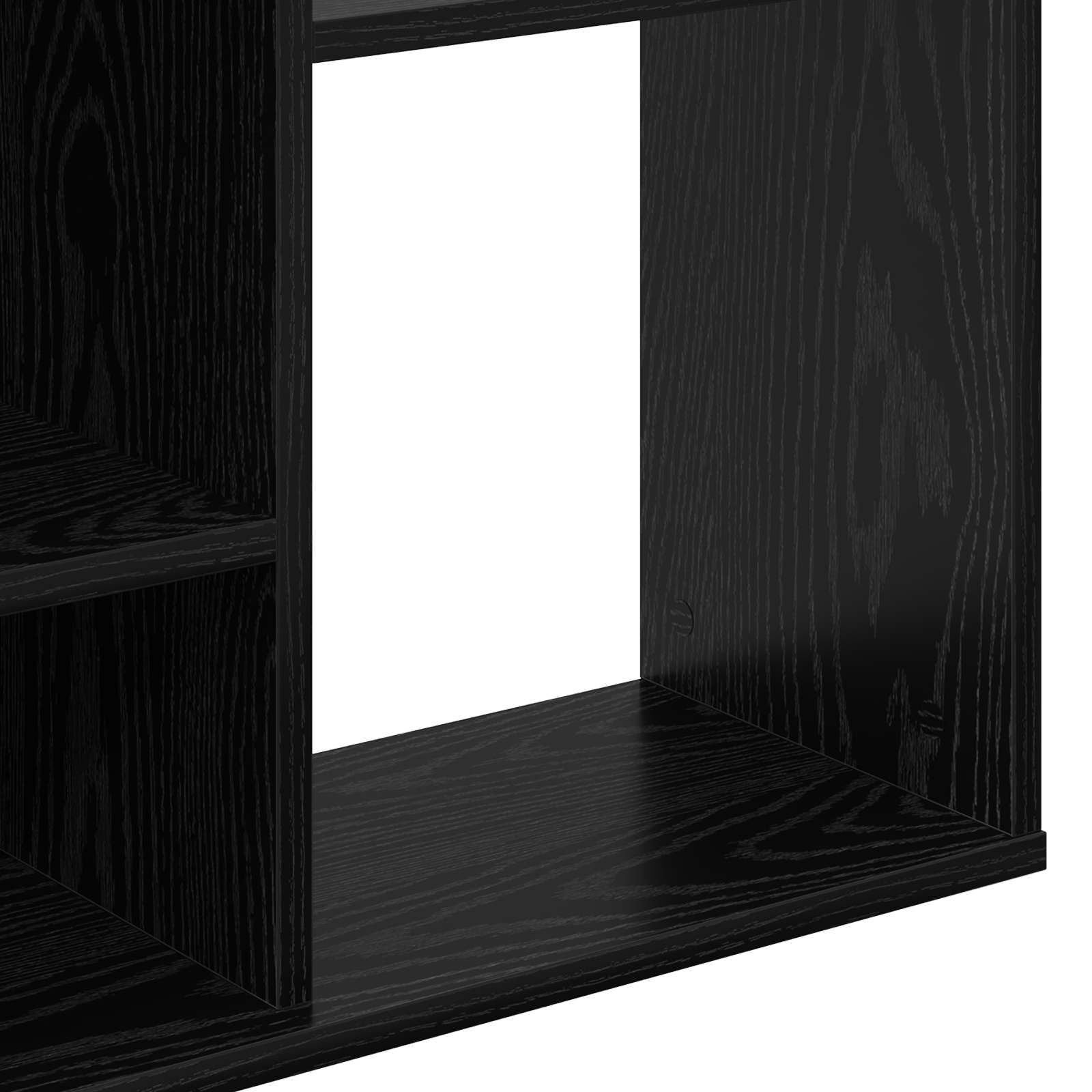 Kamerverdeler Zwart Eiken 100 x 24 x 140 cm Bewerkt hout is nu te koop bij PeponiXL, paradijselijk wonen!