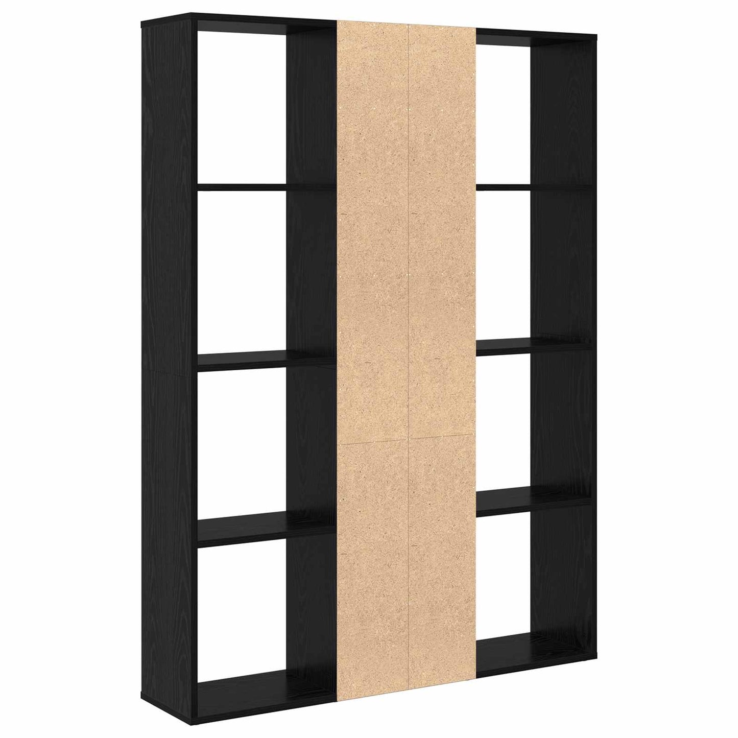 Kamerverdeler Zwart Eiken 100 x 24 x 140 cm Bewerkt hout is nu te koop bij PeponiXL, paradijselijk wonen!