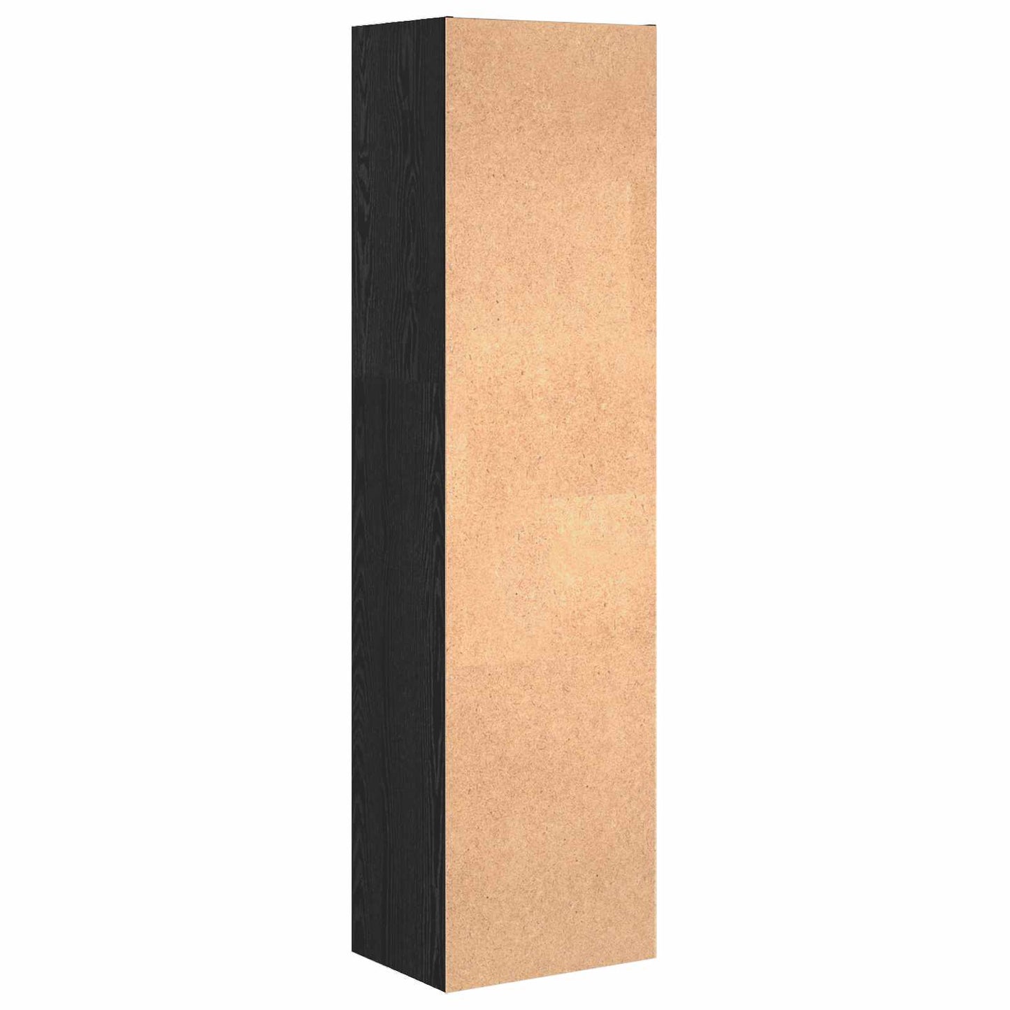 Boekenkast Zwart Eiken 40 x 30 x 152 cm Bewerkt hout is nu te koop bij PeponiXL, paradijselijk wonen!