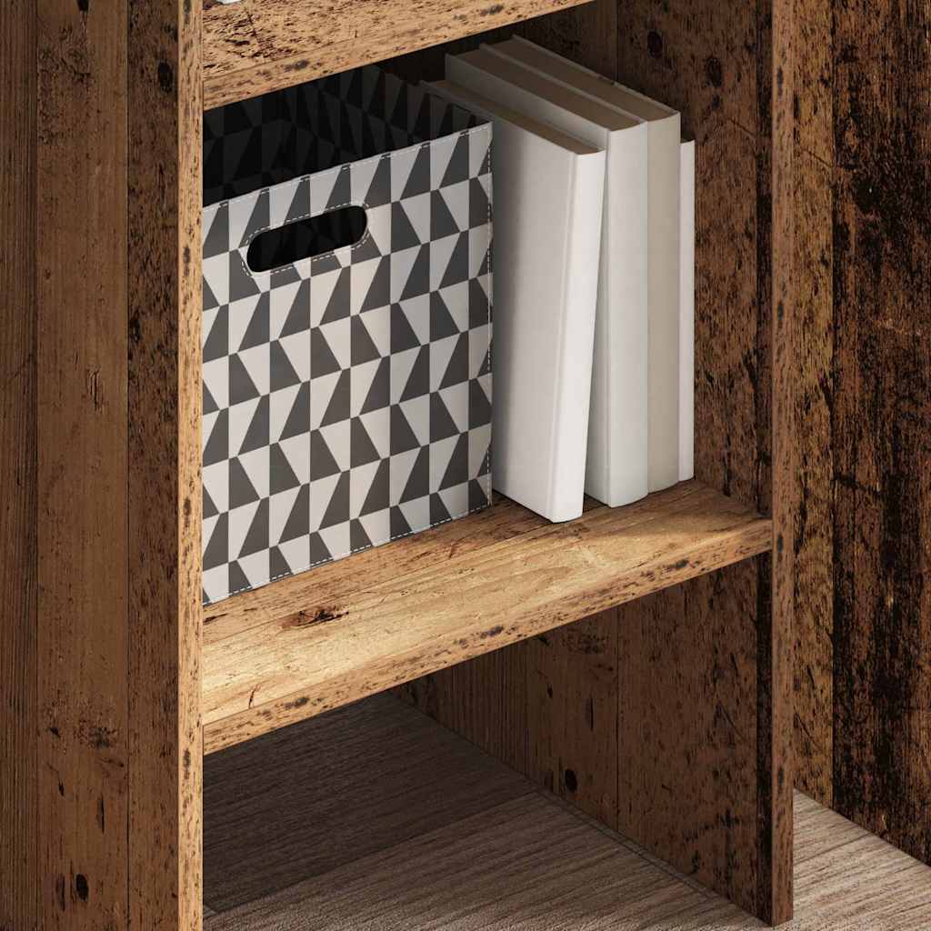 Boekenkast Oudhout 40 x 35 x 180 cm Bewerkt hout is nu te koop bij PeponiXL, paradijselijk wonen!
