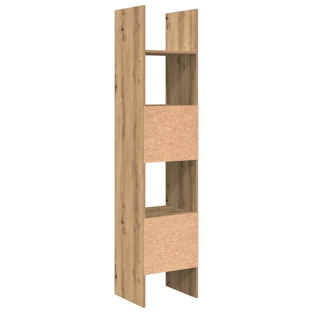 Boekenkast Artisan Eiken 40 x 35 x 180 cm Bewerkt hout is nu te koop bij PeponiXL, paradijselijk wonen!