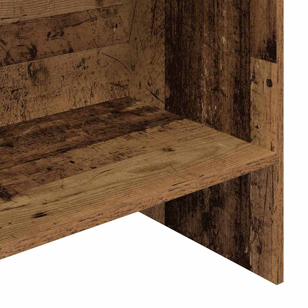 Boekenkast Oudhout 60 x 35 x 180 cm Bewerkt hout is nu te koop bij PeponiXL, paradijselijk wonen!