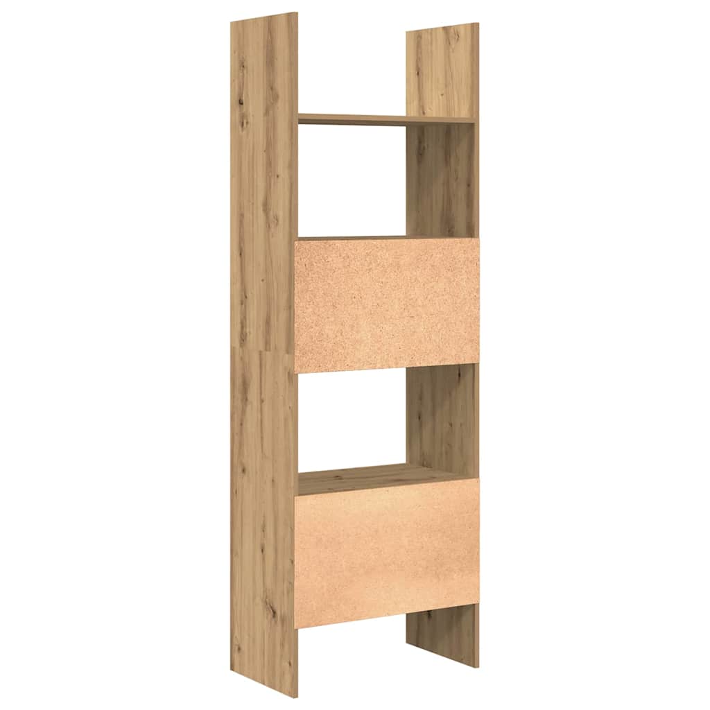 Boekenkast Artisan Eiken 60 x 35 x 180 cm Bewerkt hout is nu te koop bij PeponiXL, paradijselijk wonen!
