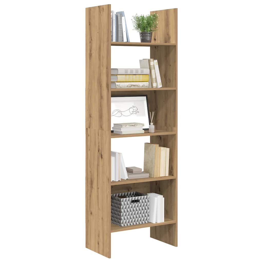 Boekenkast Artisan Eiken 60 x 35 x 180 cm Bewerkt hout is nu te koop bij PeponiXL, paradijselijk wonen!