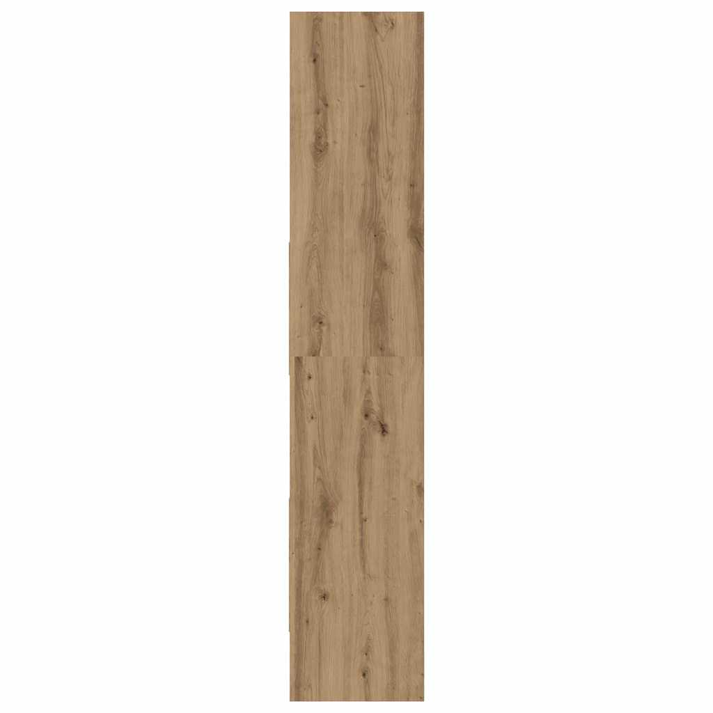 Boekenkast Artisan Eiken 60 x 35 x 180 cm Bewerkt hout is nu te koop bij PeponiXL, paradijselijk wonen!