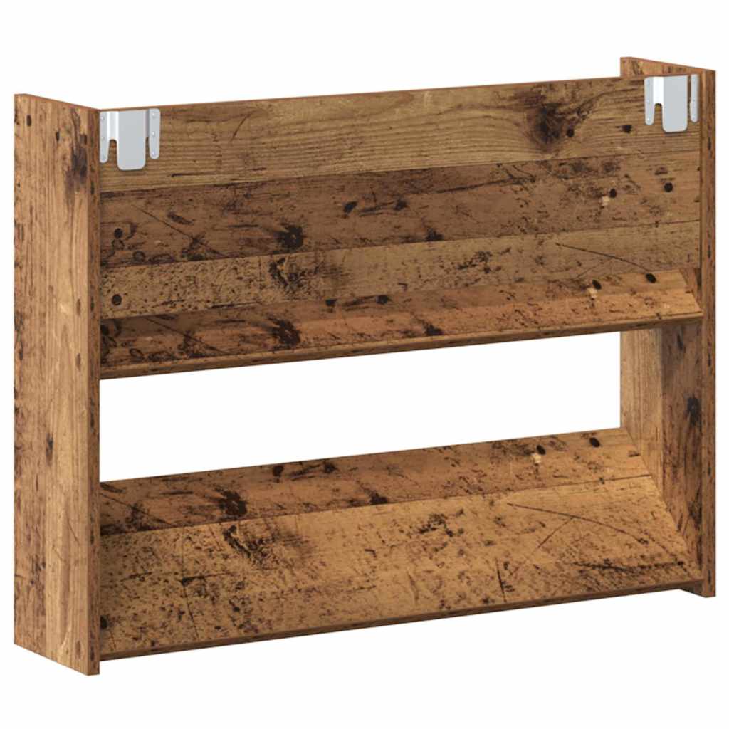 Schoenenkast 2 pcs Oud hout 80 x 18 x 60 cm Bewerkt hout is nu te koop bij PeponiXL, paradijselijk wonen!