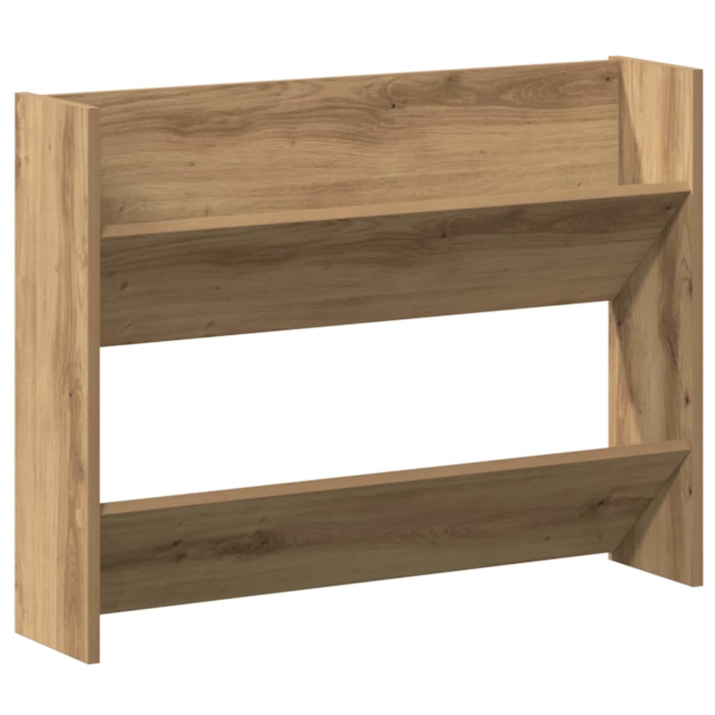 Schoenenkast 2 pcs Artisan Eiken 81 x 18 x 60 cm Bewerkt hout is nu te koop bij PeponiXL, paradijselijk wonen!
