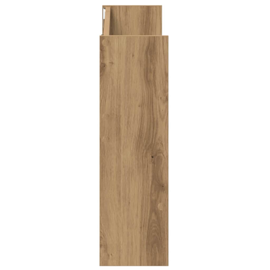Schoenenkast 2 pcs Artisan Eiken 81 x 18 x 60 cm Bewerkt hout is nu te koop bij PeponiXL, paradijselijk wonen!