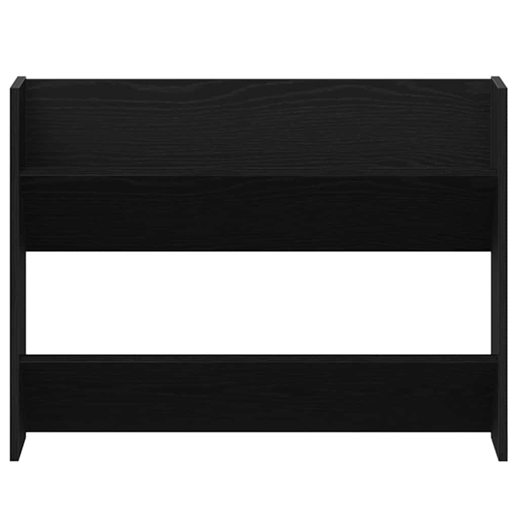 Schoenenkast 2 pcs Zwart Eiken 83 x 18 x 60 cm Bewerkt hout is nu te koop bij PeponiXL, paradijselijk wonen!