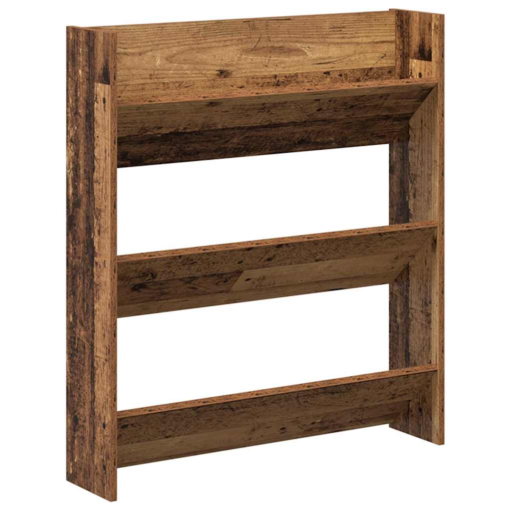 Schoenenkast 2 pcs Oud hout 84 x 18 x 90 cm Bewerkt hout is nu te koop bij PeponiXL, paradijselijk wonen!