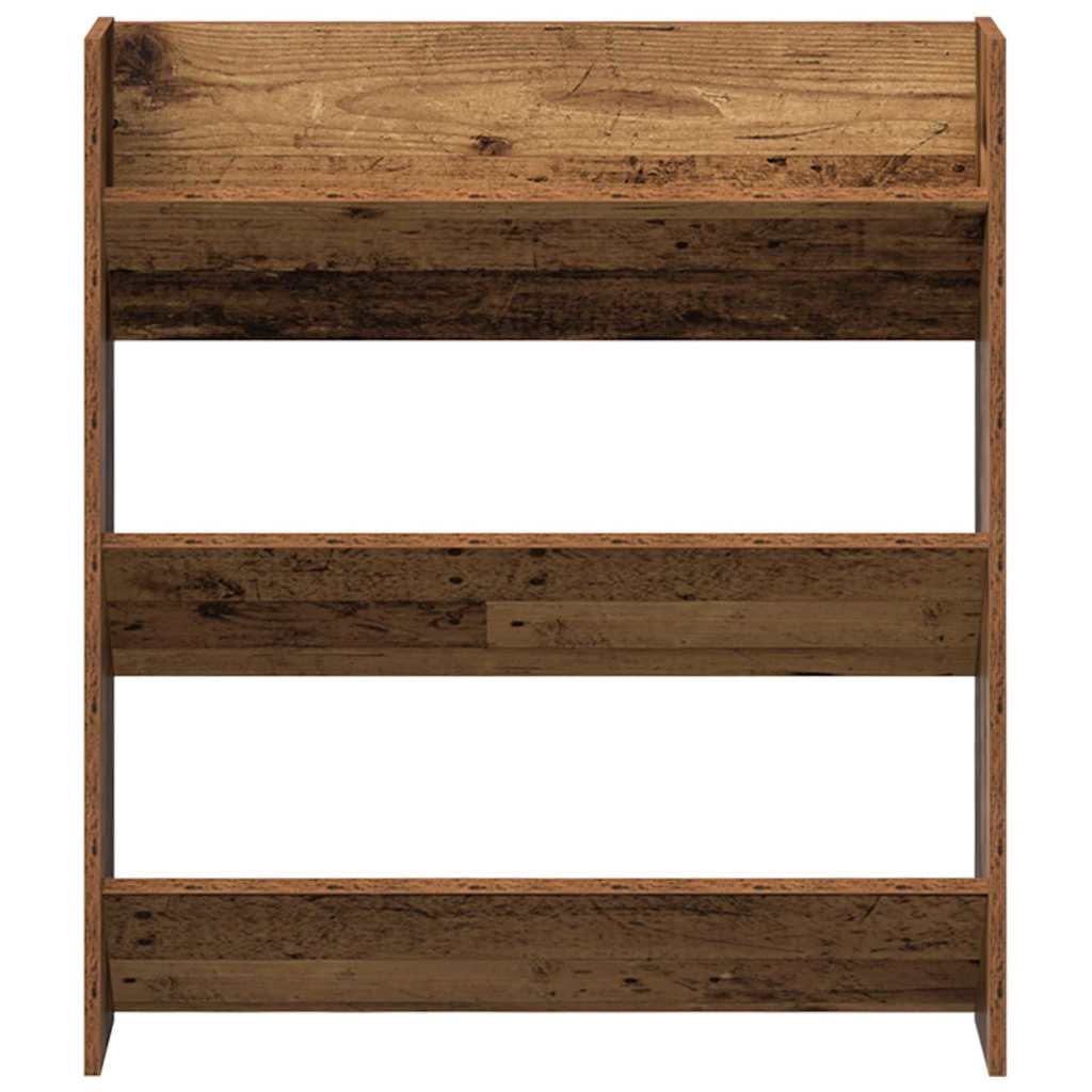 Schoenenkast 2 pcs Oud hout 84 x 18 x 90 cm Bewerkt hout is nu te koop bij PeponiXL, paradijselijk wonen!