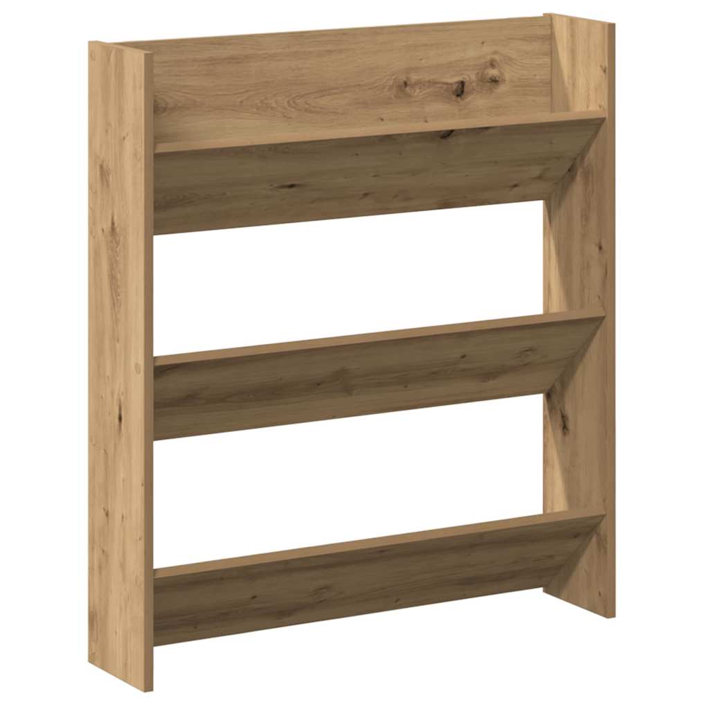 Schoenenkast 2 pcs Artisan Eiken 85 x 18 x 90 cm Bewerkt hout is nu te koop bij PeponiXL, paradijselijk wonen!