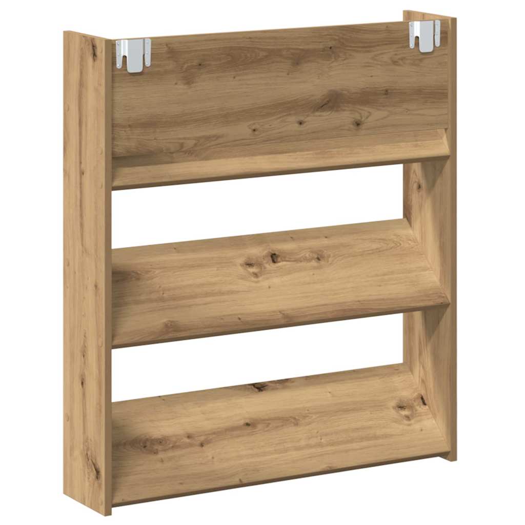 Schoenenkast 2 pcs Artisan Eiken 85 x 18 x 90 cm Bewerkt hout is nu te koop bij PeponiXL, paradijselijk wonen!