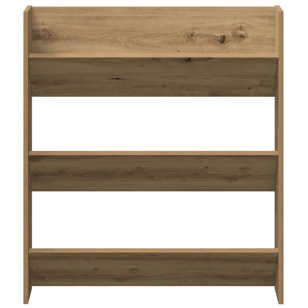 Schoenenkast 2 pcs Artisan Eiken 85 x 18 x 90 cm Bewerkt hout is nu te koop bij PeponiXL, paradijselijk wonen!