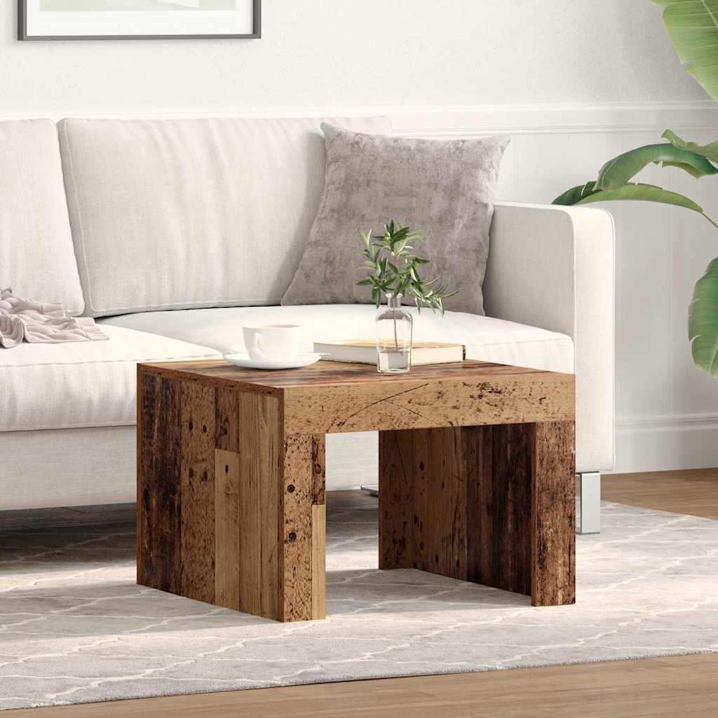 Salontafel Oudhout 50 x 50 x 35 cm Bewerkt hout is nu te koop bij PeponiXL, paradijselijk wonen!