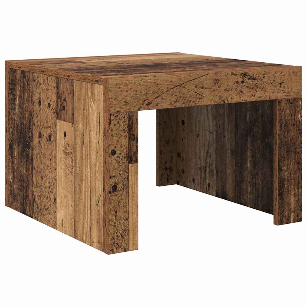 Salontafel Oudhout 50 x 50 x 35 cm Bewerkt hout is nu te koop bij PeponiXL, paradijselijk wonen!
