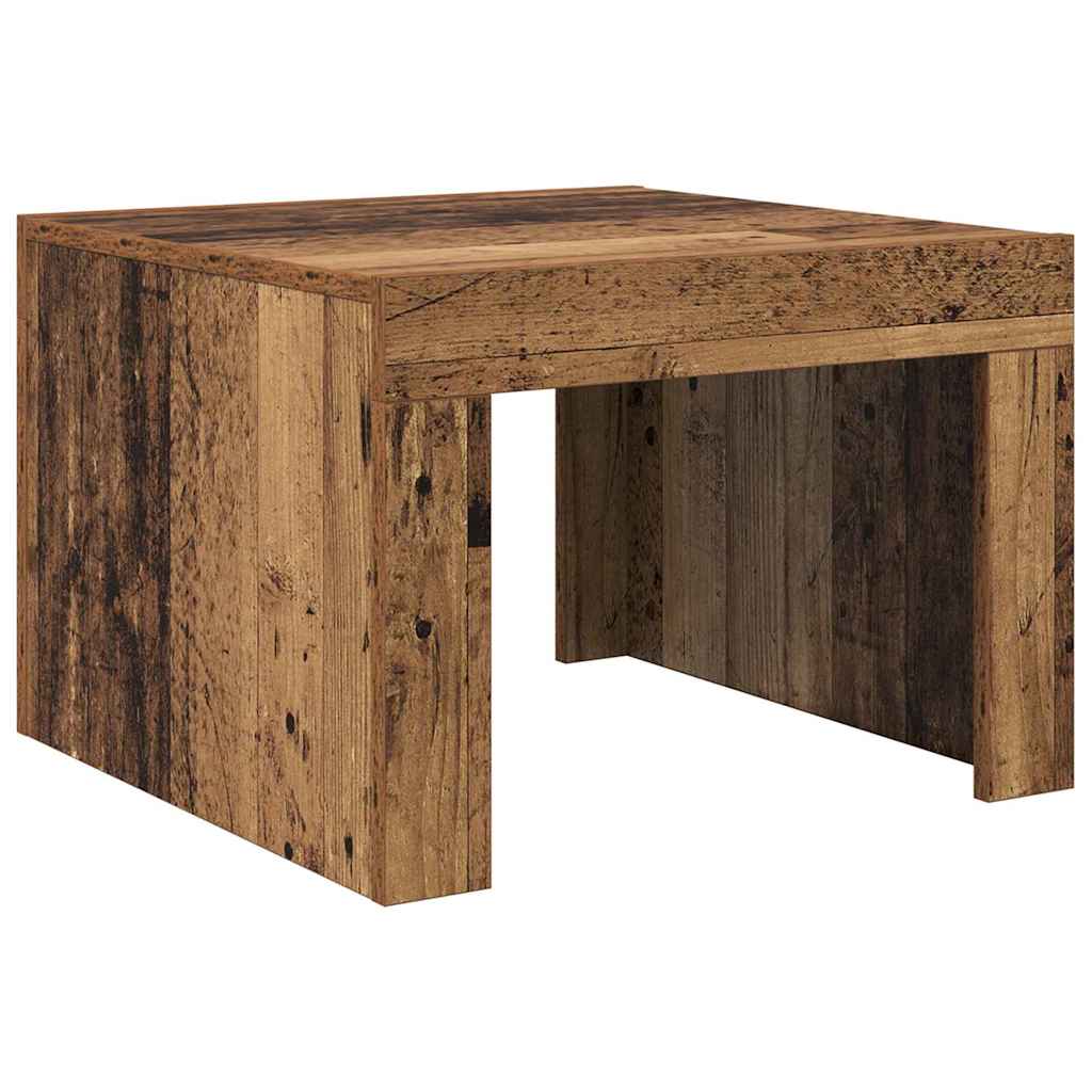 Salontafel Oudhout 50 x 50 x 35 cm Bewerkt hout is nu te koop bij PeponiXL, paradijselijk wonen!