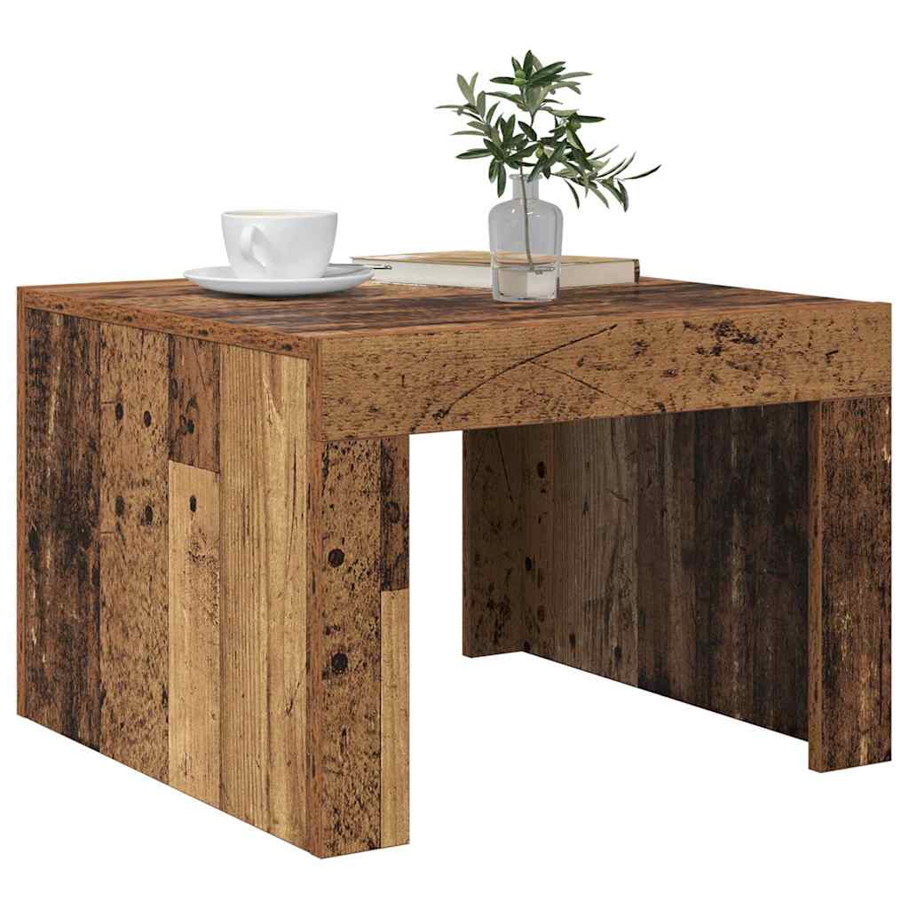Salontafel Oudhout 50 x 50 x 35 cm Bewerkt hout is nu te koop bij PeponiXL, paradijselijk wonen!
