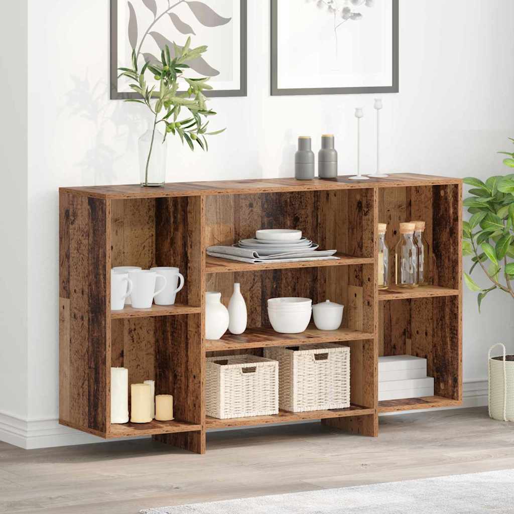 Dressoir Oudhout 120 x 30 x 75 cm Bewerkt hout is nu te koop bij PeponiXL, paradijselijk wonen!