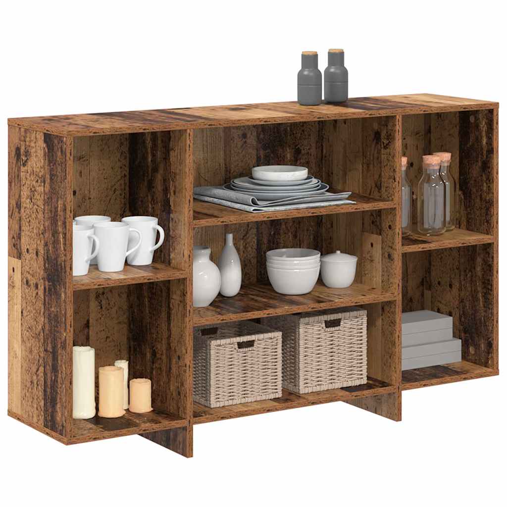 Dressoir Oudhout 120 x 30 x 75 cm Bewerkt hout is nu te koop bij PeponiXL, paradijselijk wonen!