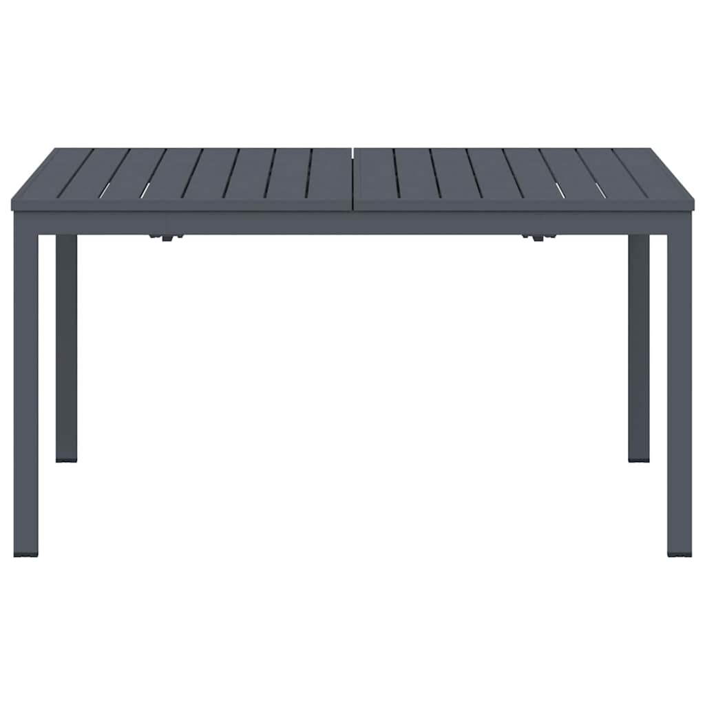 Buiten Eettafel 2 pcs Antraciet 210 x 90 x 73 cm Staal is nu te koop bij PeponiXL, paradijselijk wonen!
