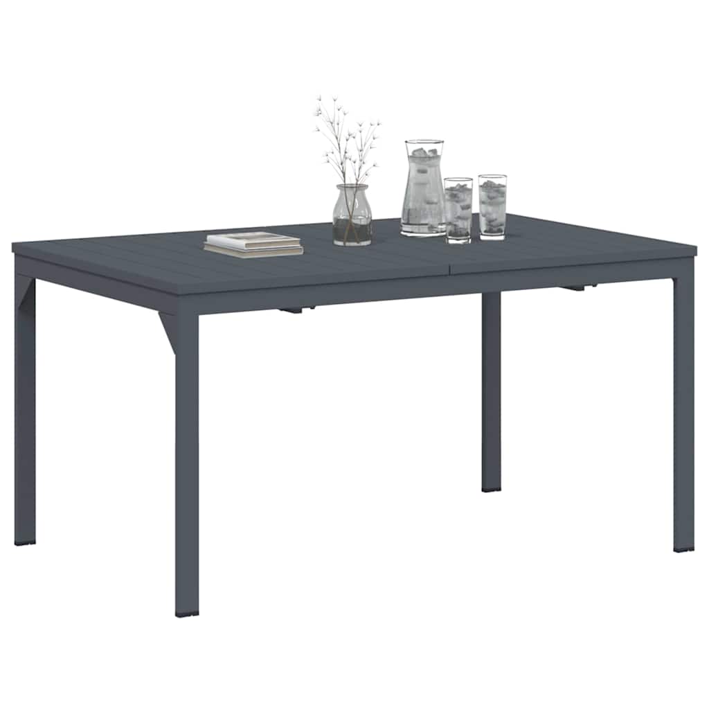 Buiten Eettafel 2 pcs Antraciet 210 x 90 x 73 cm Staal is nu te koop bij PeponiXL, paradijselijk wonen!