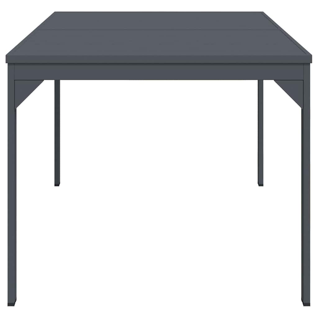 Buiten Eettafel 2 pcs Antraciet 210 x 90 x 73 cm Staal is nu te koop bij PeponiXL, paradijselijk wonen!
