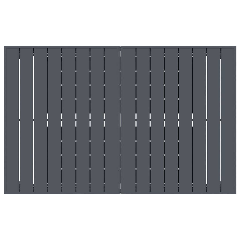 Buiten Eettafel 2 pcs Antraciet 210 x 90 x 73 cm Staal is nu te koop bij PeponiXL, paradijselijk wonen!