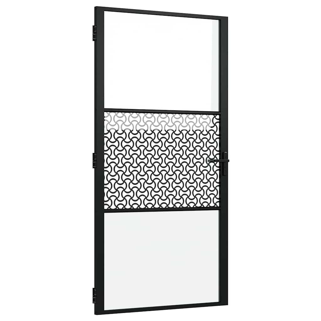 Glazen deur Fretwerk Zwart 102,5 x 3,5 x 201,5 cm Aluminium is nu te koop bij PeponiXL, paradijselijk wonen!