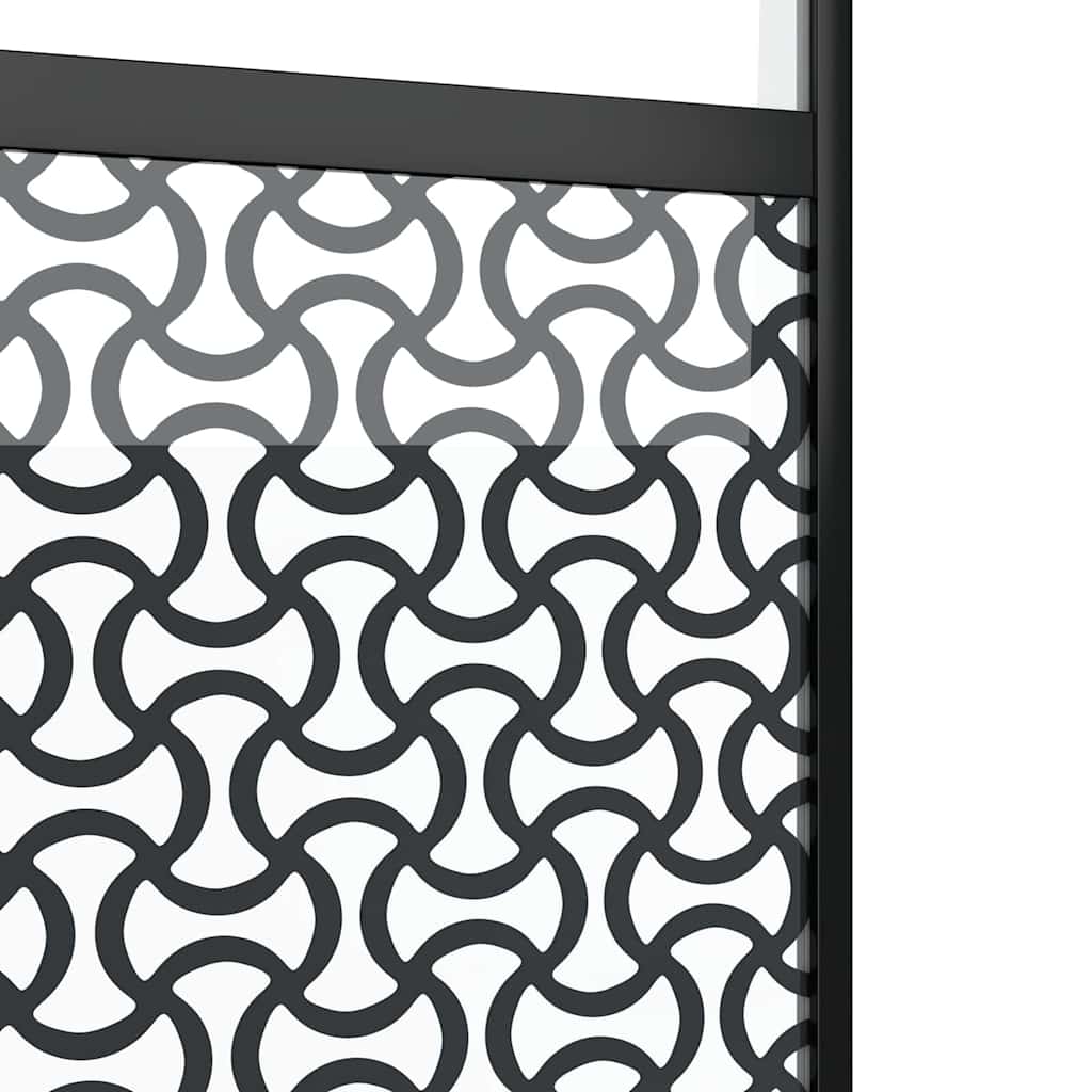 Glazen deur Fretwerk Zwart 76 x 2 x 205 cm Aluminium is nu te koop bij PeponiXL, paradijselijk wonen!