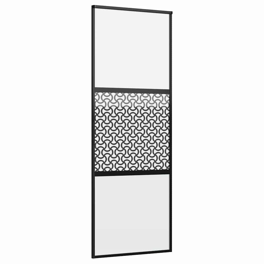 Glazen deur Fretwerk Zwart 76 x 2 x 205 cm Aluminium is nu te koop bij PeponiXL, paradijselijk wonen!
