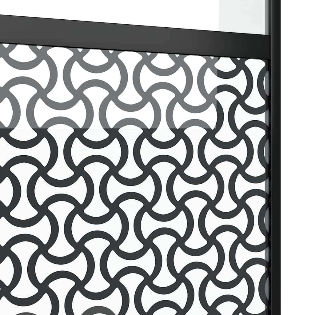 Glazen deur Fretwerk Zwart 90 x 2 x 205 cm Aluminium is nu te koop bij PeponiXL, paradijselijk wonen!