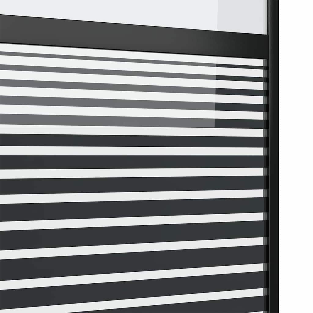 Glazen deur Gestreept Zwart 90 x 2 x 205 cm Aluminium is nu te koop bij PeponiXL, paradijselijk wonen!