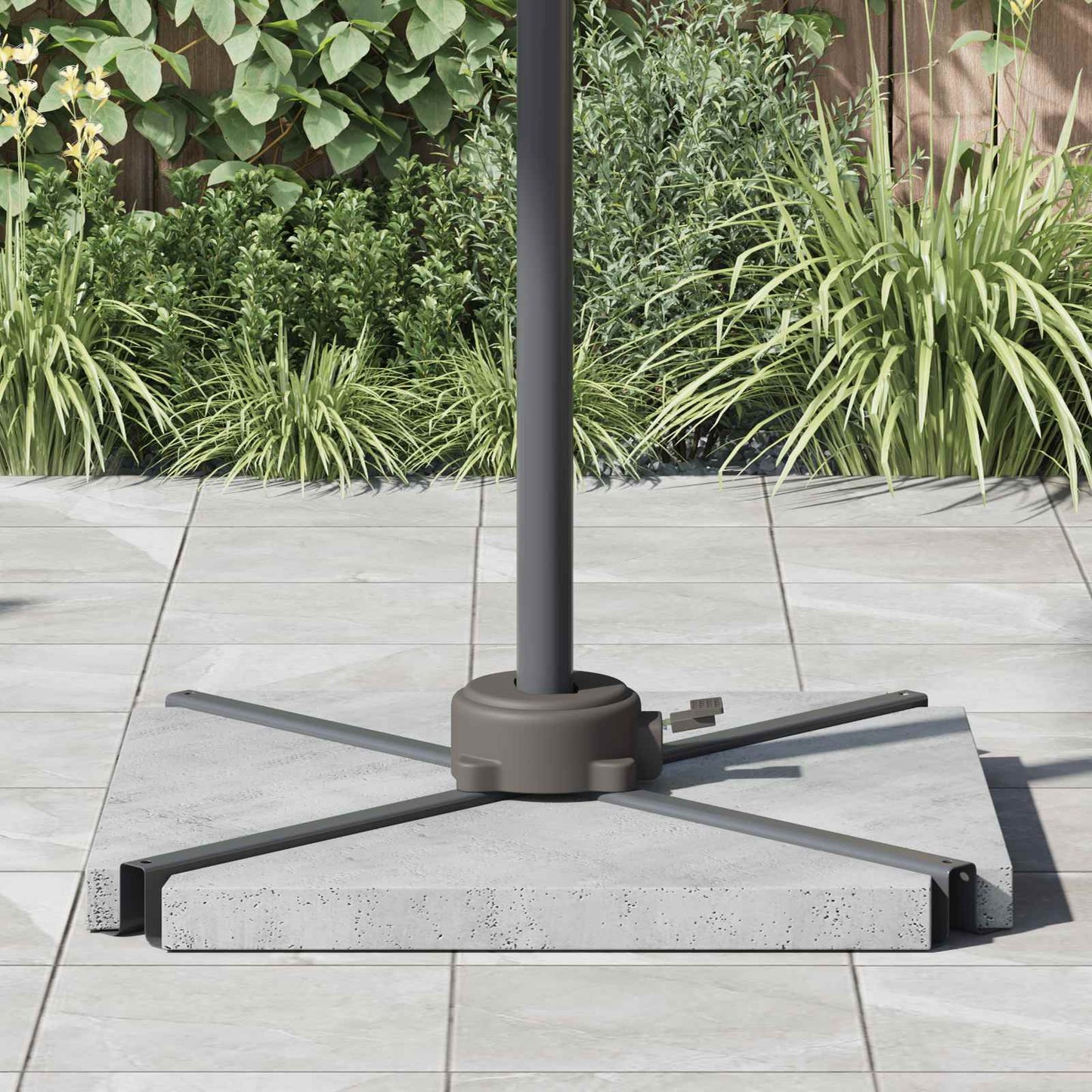 Parasolvoet Zilver 23 x 14 x 6 cm is nu te koop bij PeponiXL, paradijselijk wonen!