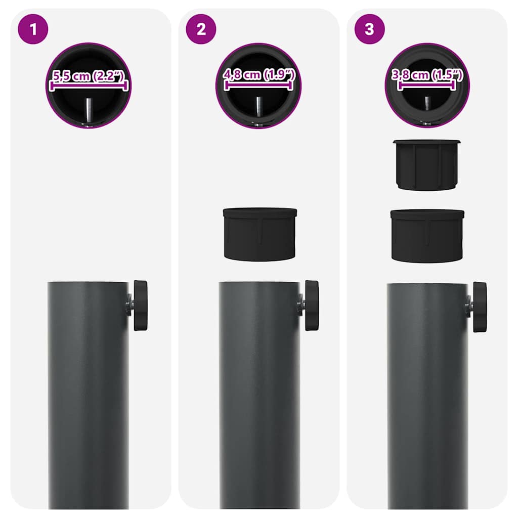 Parasolvoet Donkergrijs 48 x 48 x 32 cm is nu te koop bij PeponiXL, paradijselijk wonen!