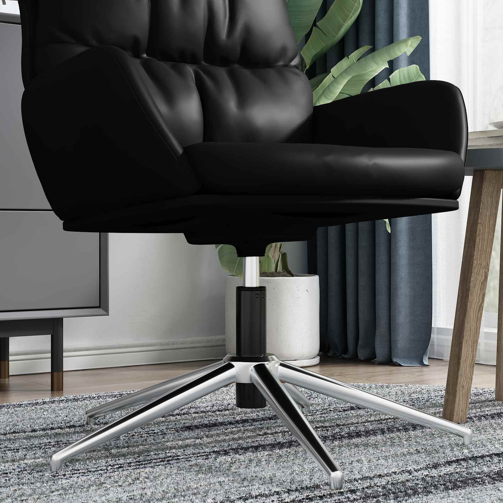 Kantoorstoel gascilinder Zwart 261-351 mm IJzer is nu te koop bij PeponiXL, paradijselijk wonen!