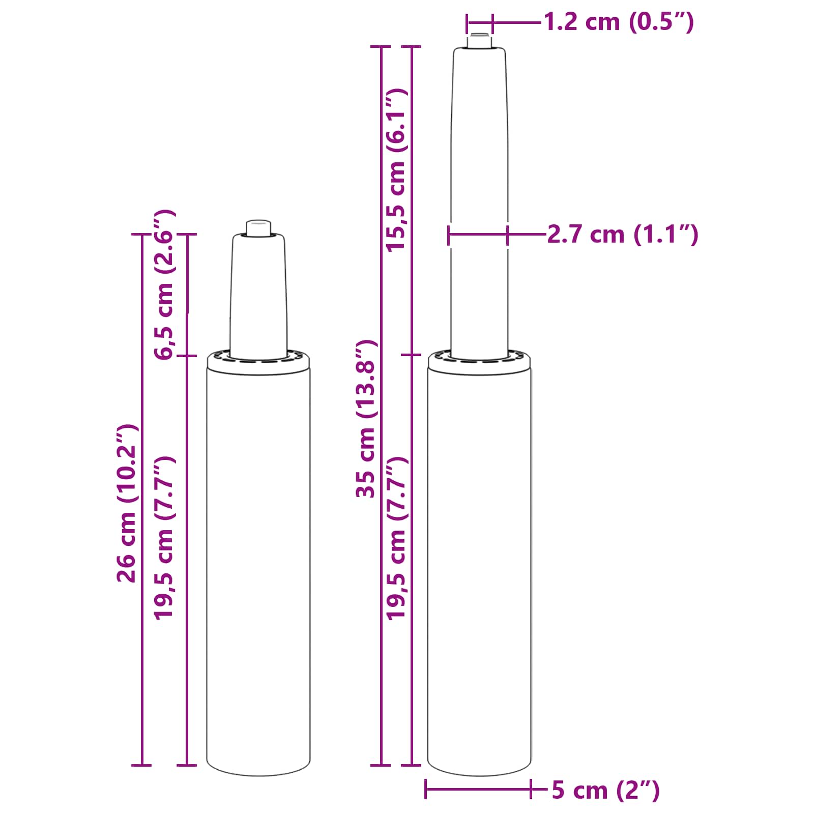 Kantoorstoel gascilinder Zwart 261-351 mm IJzer is nu te koop bij PeponiXL, paradijselijk wonen!