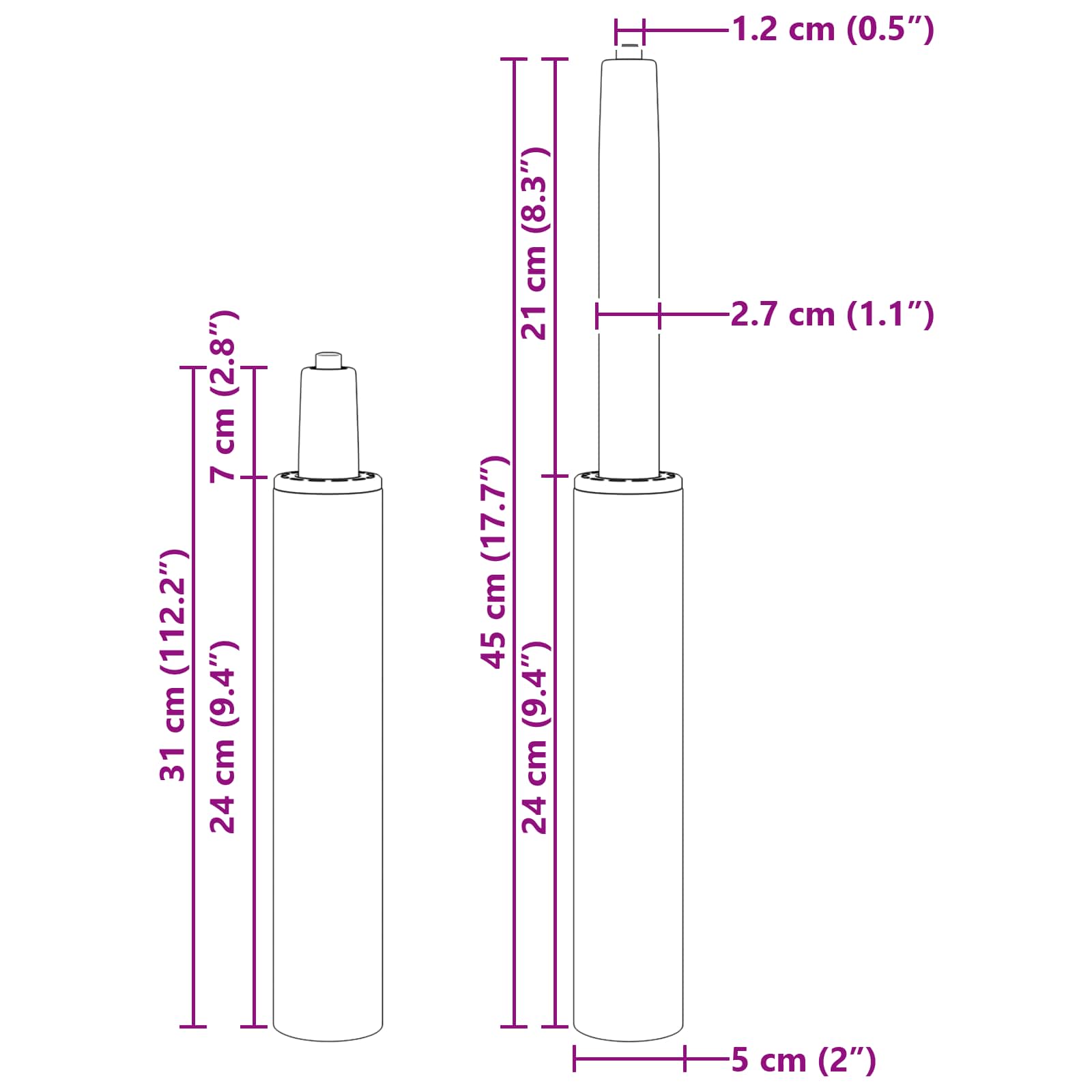 Kantoorstoel gascilinder Zwart 307-447 mm IJzer is nu te koop bij PeponiXL, paradijselijk wonen!