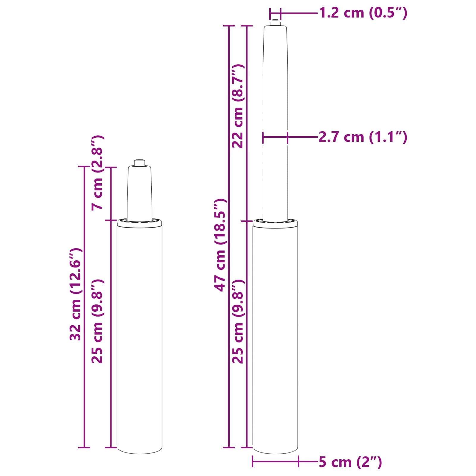 Kantoorstoel gascilinder Zwart 318-473 mm IJzer is nu te koop bij PeponiXL, paradijselijk wonen!