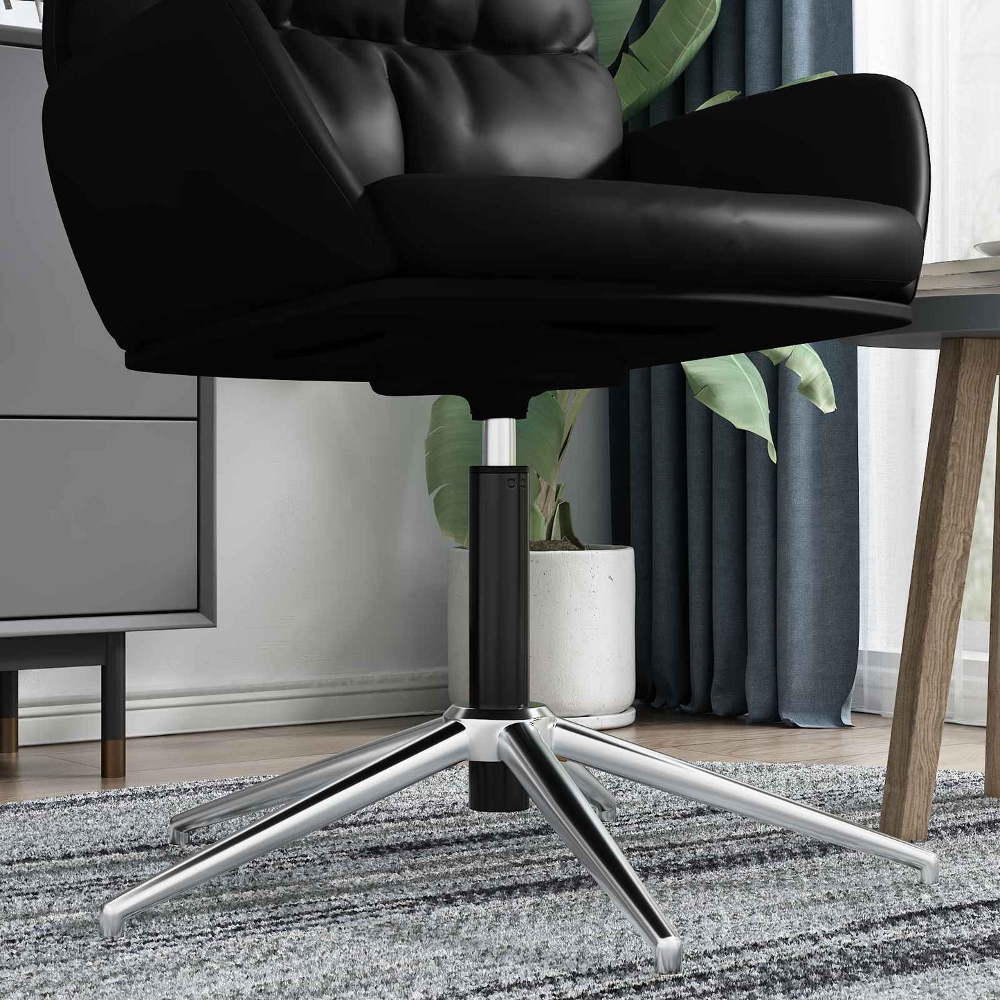 Kantoorstoel gascilinder Zwart 355-540 mm IJzer is nu te koop bij PeponiXL, paradijselijk wonen!