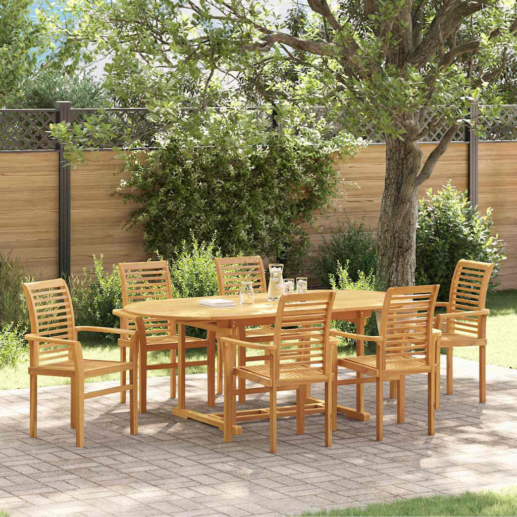 Tuin eettafelset 7-delig Bruin Massief Teakhout is nu te koop bij PeponiXL, paradijselijk wonen!