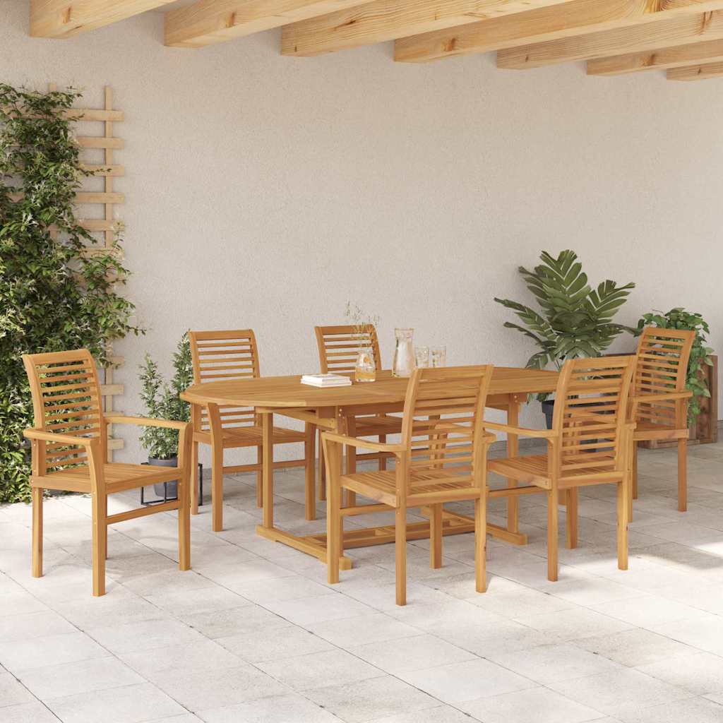 Tuin eettafelset 7-delig Bruin Massief Teakhout is nu te koop bij PeponiXL, paradijselijk wonen!