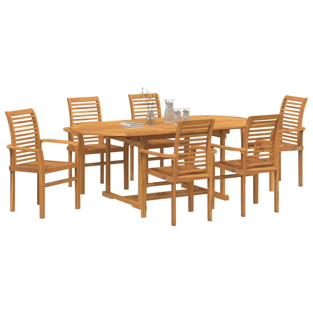 Tuin eettafelset 7-delig Bruin Massief Teakhout is nu te koop bij PeponiXL, paradijselijk wonen!