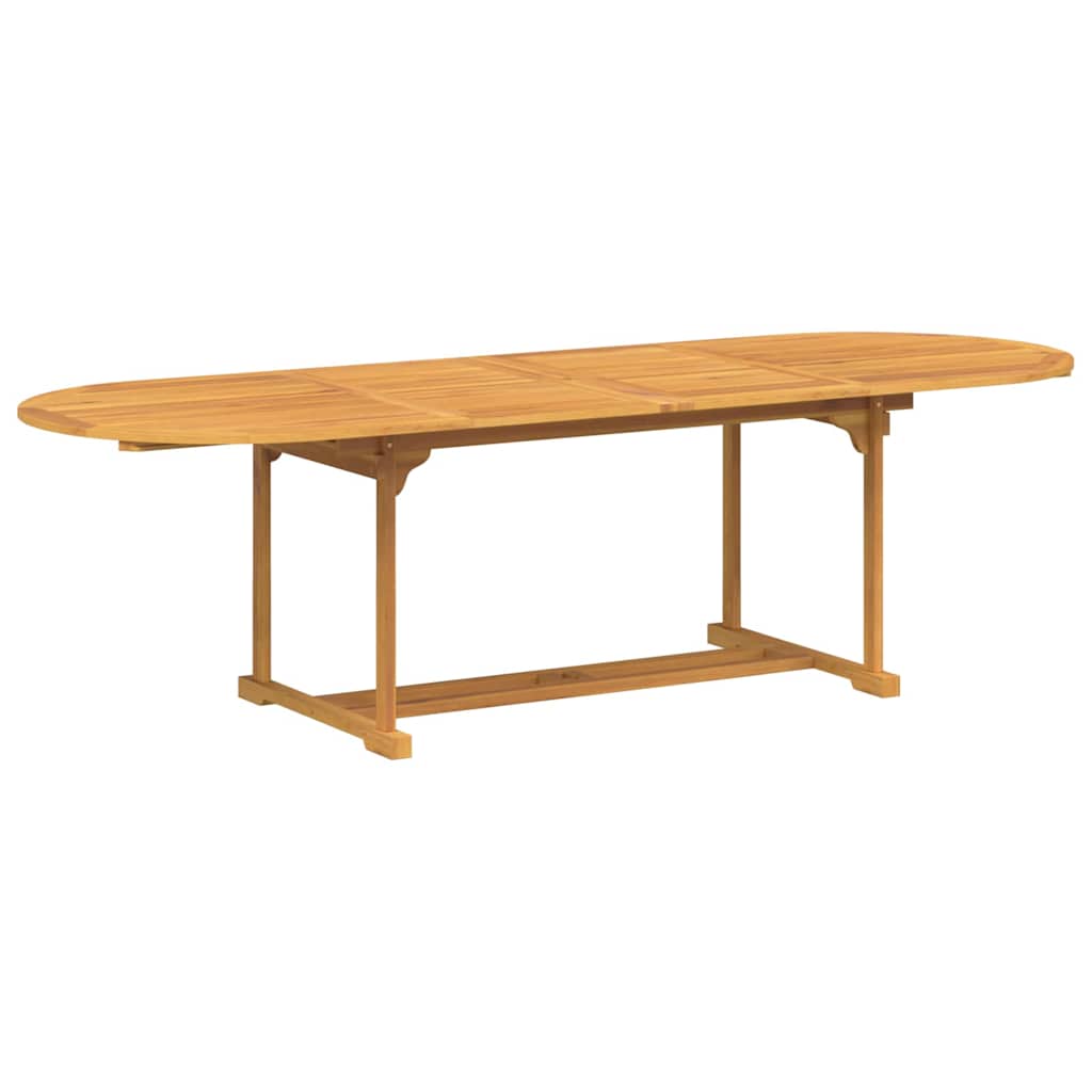 Tuin eettafelset 9 pcs Bruin Massief Teakhout