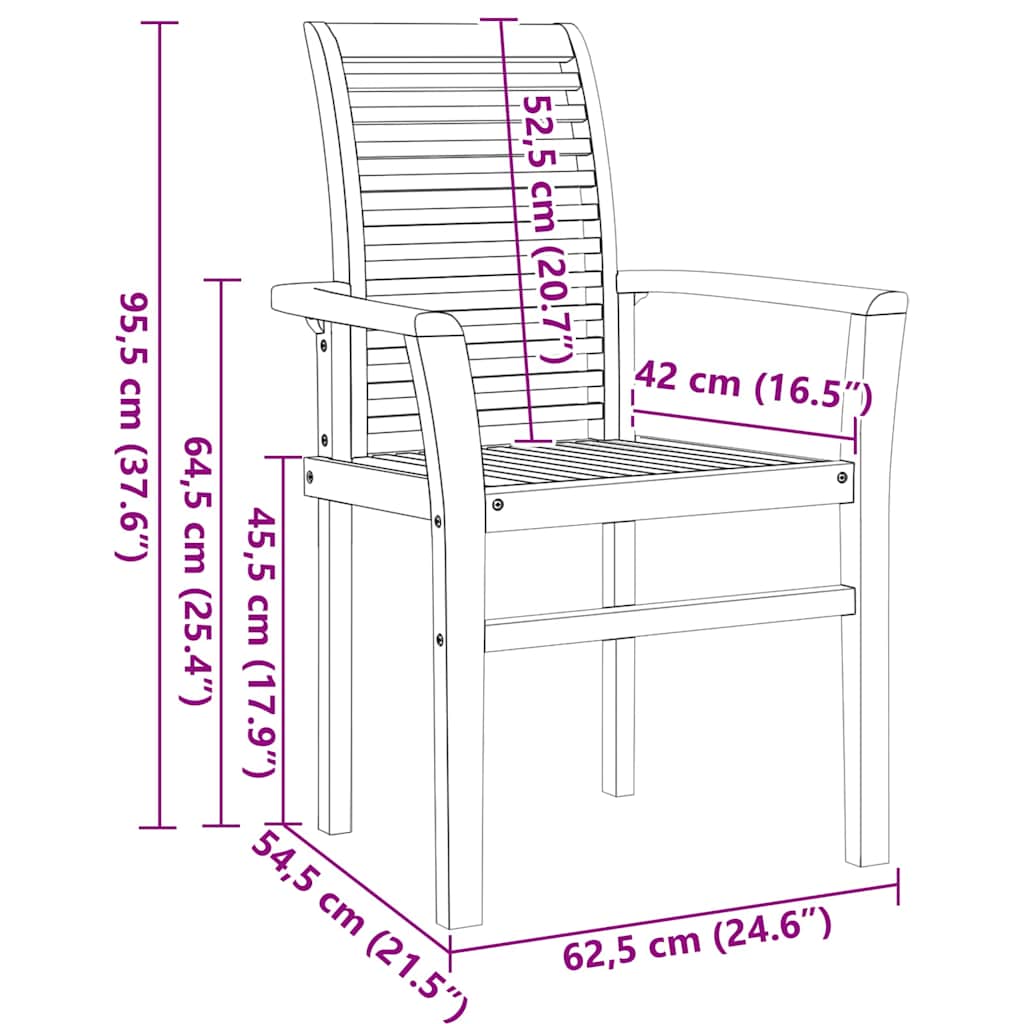 Tuin eettafelset 5 pcs Bruin Massief Teakhout is nu te koop bij PeponiXL, paradijselijk wonen!