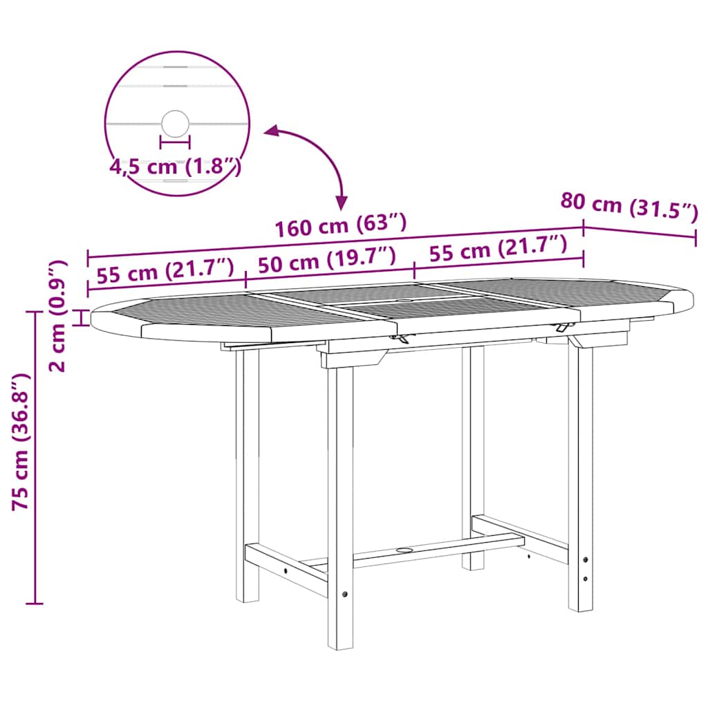 Tuin eettafelset 7 pcs Bruin Massief Teakhout is nu te koop bij PeponiXL, paradijselijk wonen!