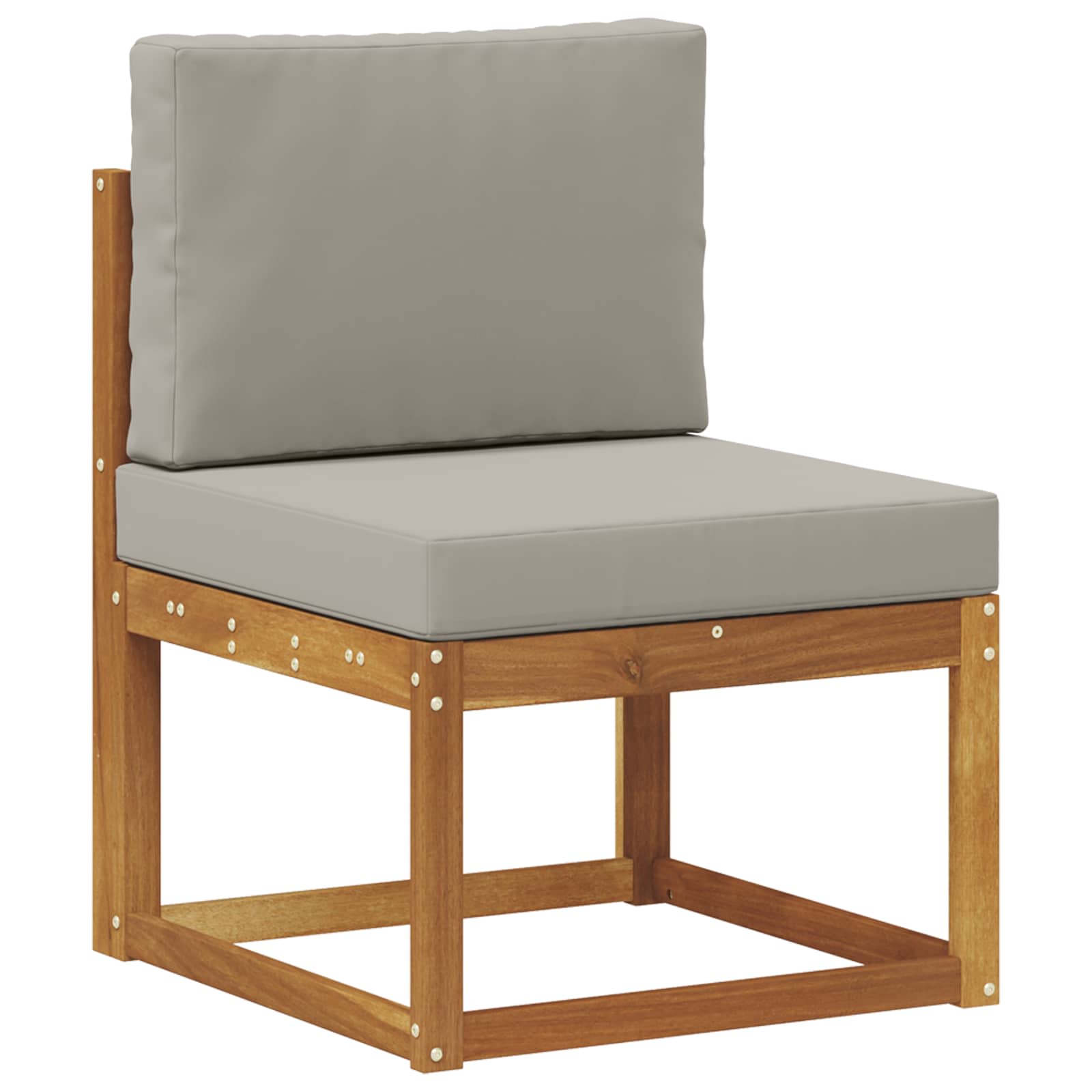 Buiten bankenset 8 pcs Naturel en lichtgrijs Polyester is nu te koop bij PeponiXL, paradijselijk wonen!