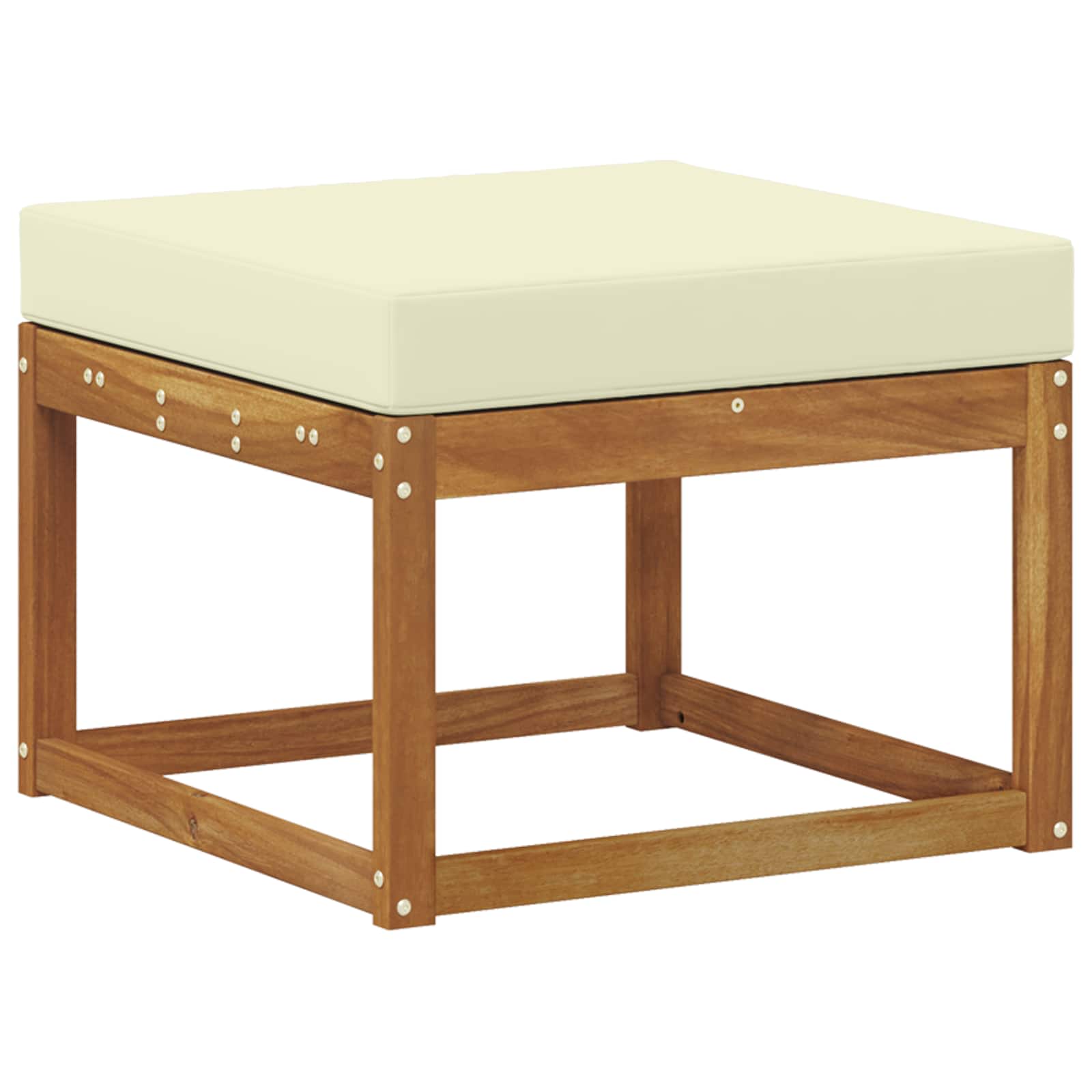 Buiten bankenset 7 pcs Natuurlijk en Crème Massief Acaciahout is nu te koop bij PeponiXL, paradijselijk wonen!