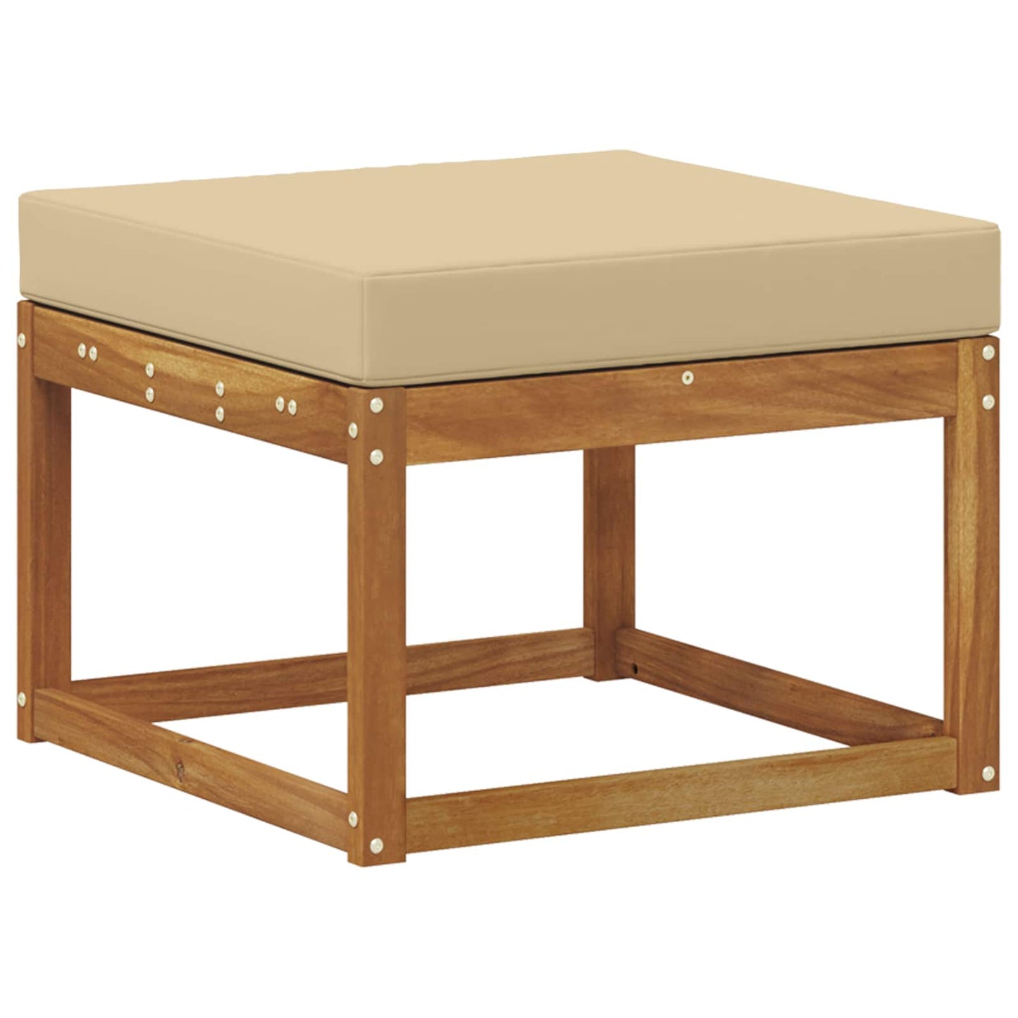 Buiten bankenset 8 pcs Natuurlijk en Beige Massief Acaciahout is nu te koop bij PeponiXL, paradijselijk wonen!